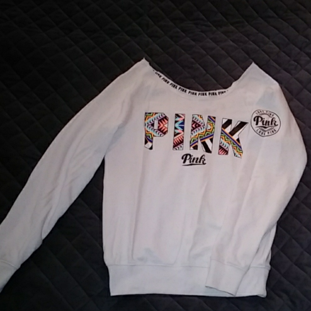 PINK Victoria's Secret off shoulder sweatshirt, XS